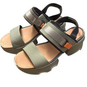 Sorel Kinetic Slingback Platform Sport Sandals Size 9 US 42 UK